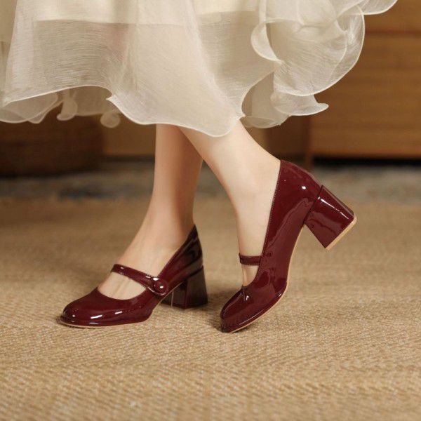 Early Spring New French Round Toe Hepburn Small Le...