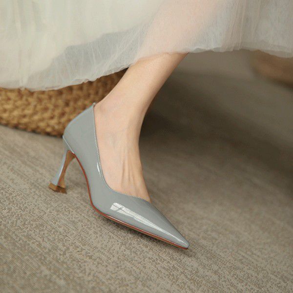 Spring Temperament Commuting Naked High Heels, She...