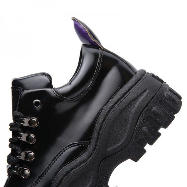 Thick soled sports shoes, dad shoes, female Harajuku low top sponge shoes 