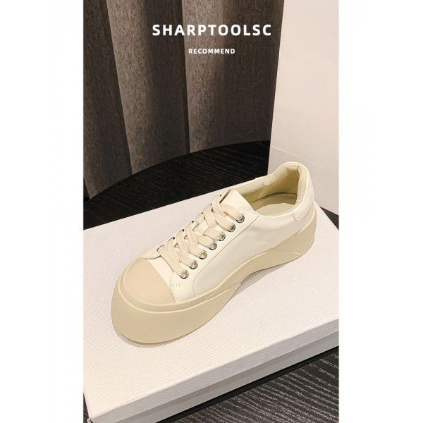 Spring Cookie Shoes, Casual Board Shoes, Women's Thick Sole, Heightened Cake Shoes, Single Shoes 