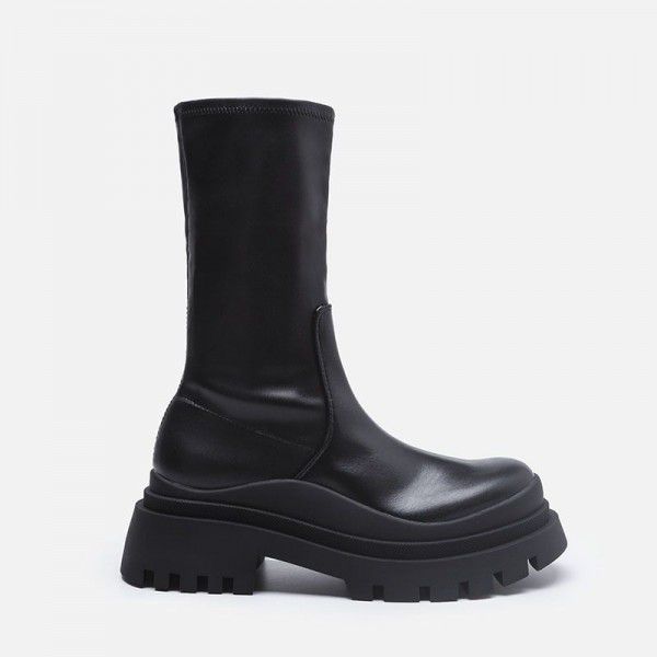 Summer Martin Boots Female English Style Small Che...