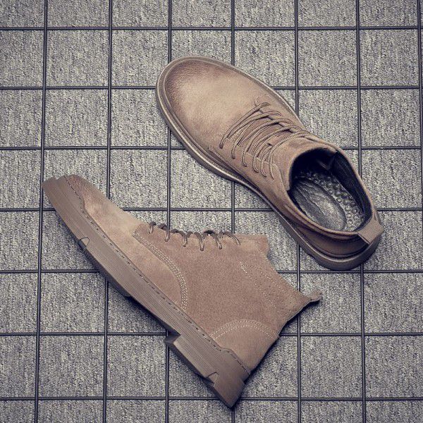 Fashionable men's boots, high top, autumn and winter Martin boots, men's Chelsea boot, men's fashionable work clothes boots 