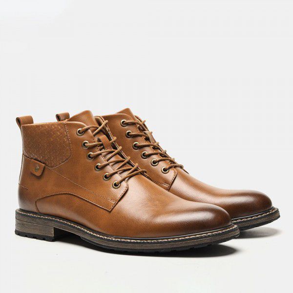 Oversized trendy work clothes with high top Martin boots for men 