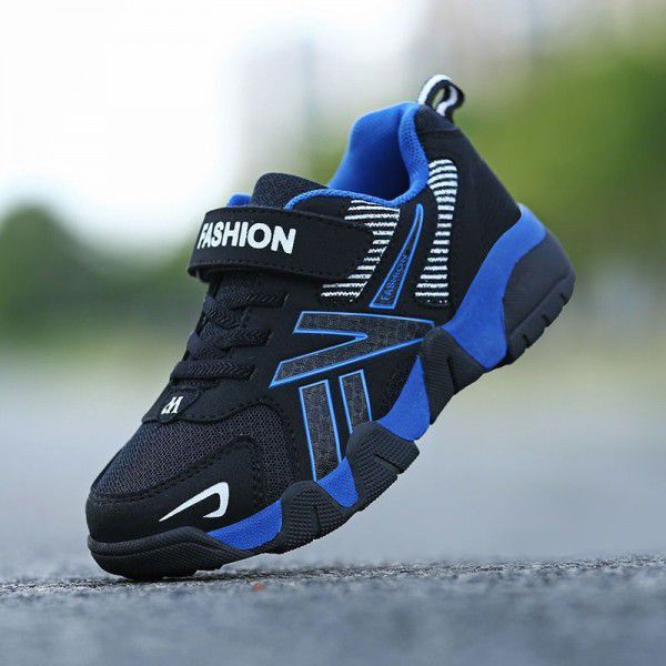Summer mesh breathable children's shoes, boys' sports shoes, primary school students, middle school students, big boys, white small white shoes 