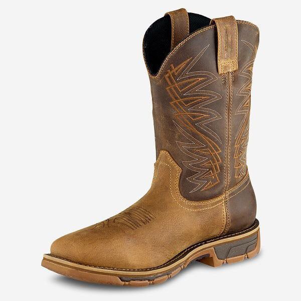 Brown car stitching Martin boots, winter square toe knight boots, thick heeled British snow boots 