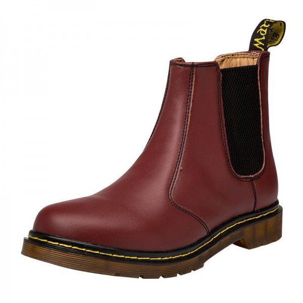 Chelsea boot Men's lovers Martin boots Leather short boots Men's and women's casual trend British Martin 