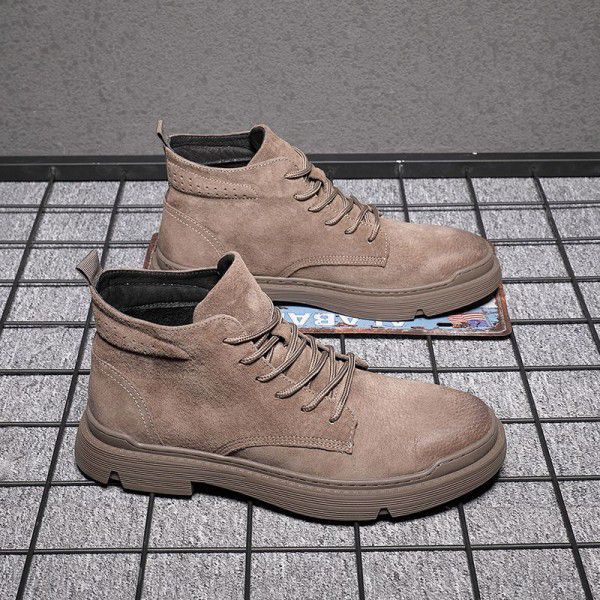 Fashionable men's boots, high top, autumn and winter Martin boots, men's Chelsea boot, men's fashionable work clothes boots 