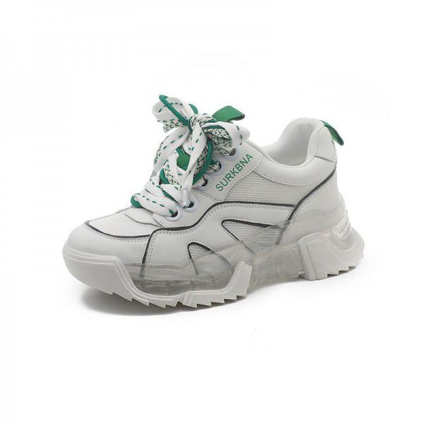Spring and summer new style explosive street dad shoes, women's breathable women's shoes, versatile thick soles, trendy sports and casual shoes 