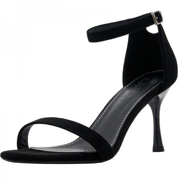 Comfortable soft leather fashionable single shoes for women in spring and summer, new sexy high heels for women in slim heels 