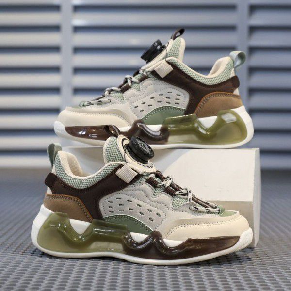 Children's sports shoes, boys' retro fashion runni...