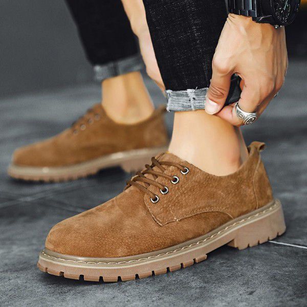 Autumn and Winter Martin Boots Men's New Shoes Low Top Men's Boots Short Boots Desert Work Boots 