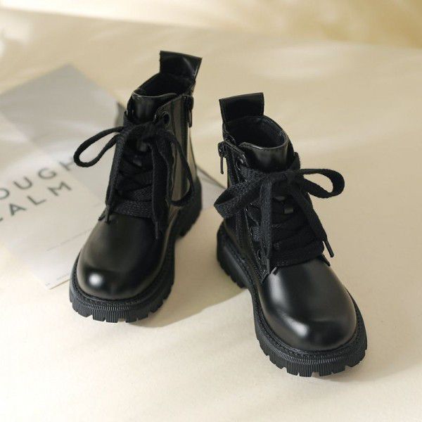 Autumn and Winter New Girl Love Princess Short Boots Girl Sweet Embroidery Single Boots Girl Simple Baby Martin Boots 