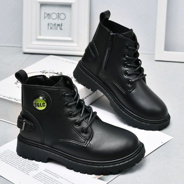 Children's Martin Boots Autumn New Boys' Vintage English Style Short Boots Girls' Fashion Boots Mid size Children's Shoes 