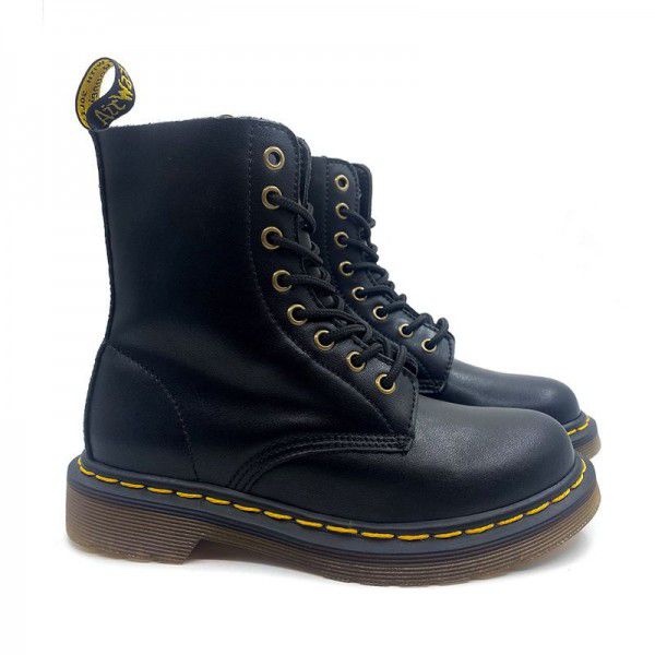 Soft cow copper buckle leather Goodyear Tire and Rubber Company sewing autumn and winter boots for male lovers 