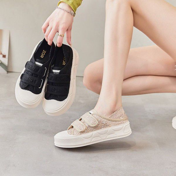 New casual double wear breathable flat bottomed wo...