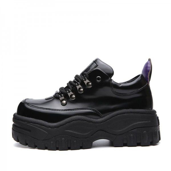 Thick soled sports shoes, dad shoes, female Harajuku low top sponge shoes 