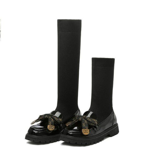 Girls' short boots, spring and autumn children's b...