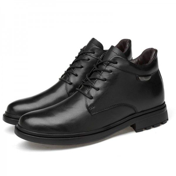 Winter New Martin Boots Men's Genuine Leather Retro British Men's Short Boots Youth Versatile Work Boots 