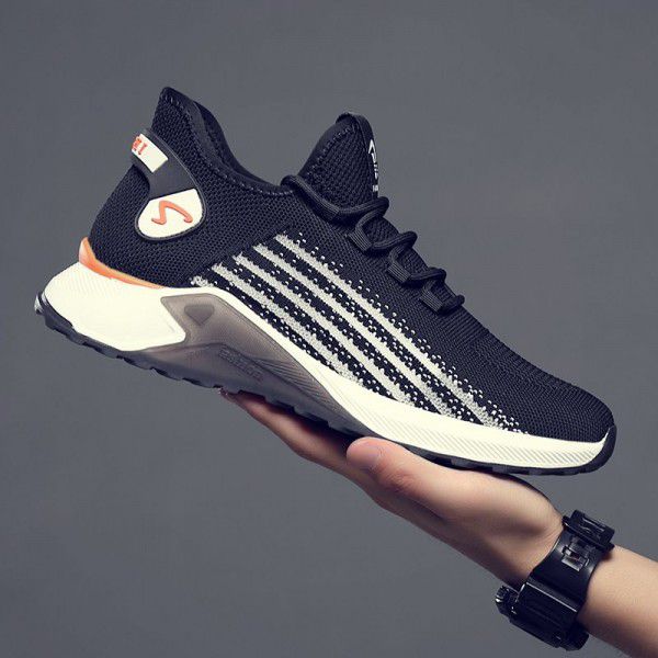Summer New Mesh Sports Shoes Fashion Casual Shoes Thick Sole Inner Elevated Dad's Shoes 