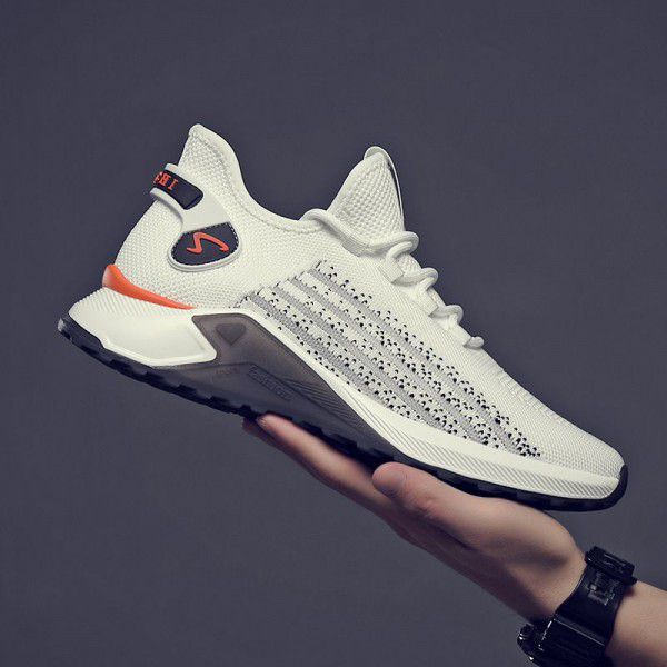 Summer New Mesh Sports Shoes Fashion Casual Shoes Thick Sole Inner Elevated Dad's Shoes 
