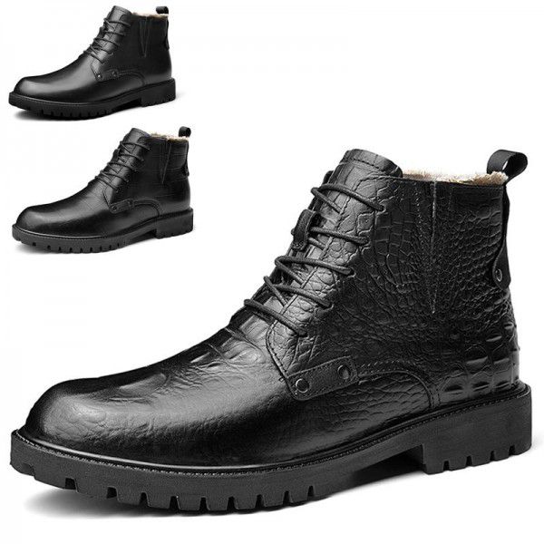 Winter oversized Martin boots for men's boots, top...