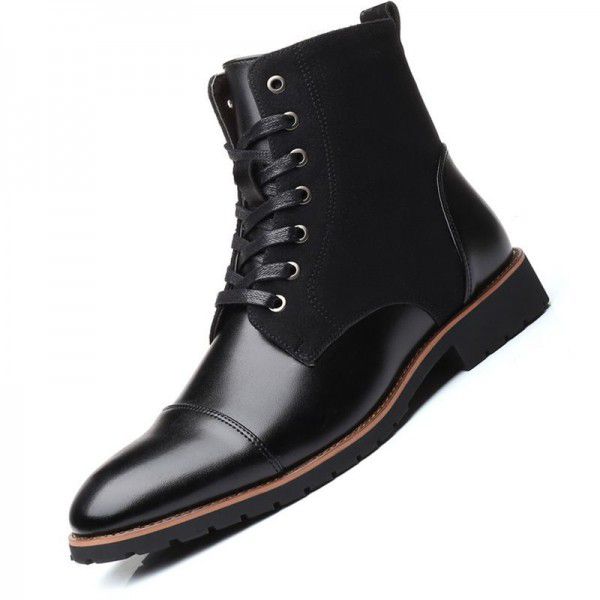 Men's casual high top Martin boots, men's outdoor ...