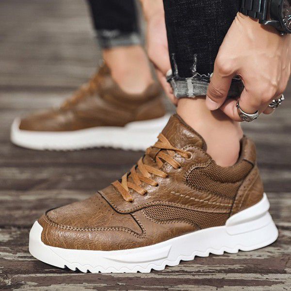 Spring Sports Casual Shoes Men's Shoes Thick Sole Fashion Trend Versatile Men's Board Shoes 