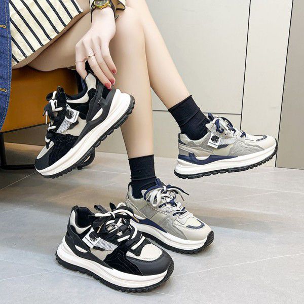 New Spring Thick Sole Increase Versatile Sports Dad Women's Shoe 