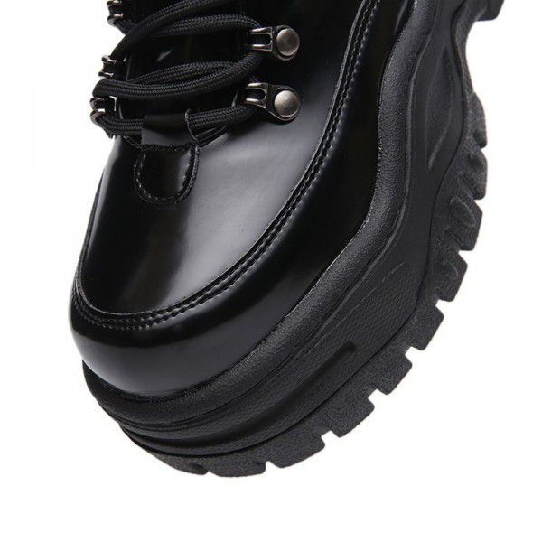 Thick soled sports shoes, dad shoes, female Harajuku low top sponge shoes 