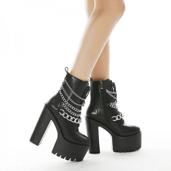 Winter High Heel Waterproof Platform Nightclub For...