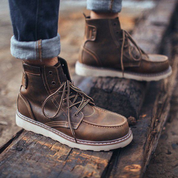 Madden men's military boots, cowhide men's Martin boots, men's work boots, snow boots, men's boots, men's shoes, men's shoes 