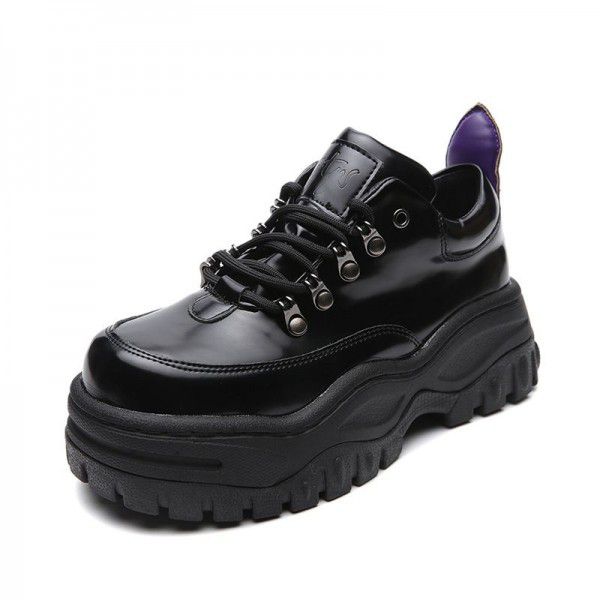Thick soled sports shoes, dad shoes, female Haraju...