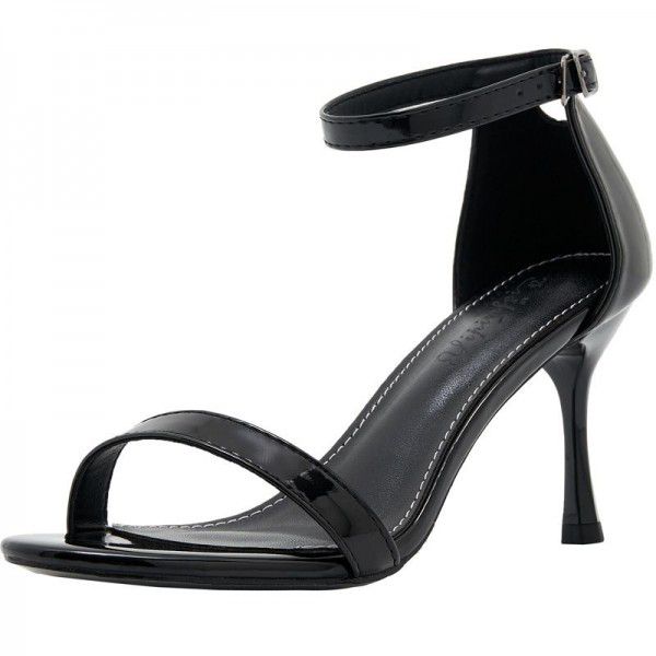 Comfortable soft leather fashionable single shoes for women in spring and summer, new sexy high heels for women in slim heels 