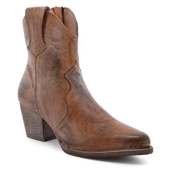 Autumn and Winter New Women's Shoes Pointed Thick Heels Knight Boots Large Short Boots Women's Shoes 