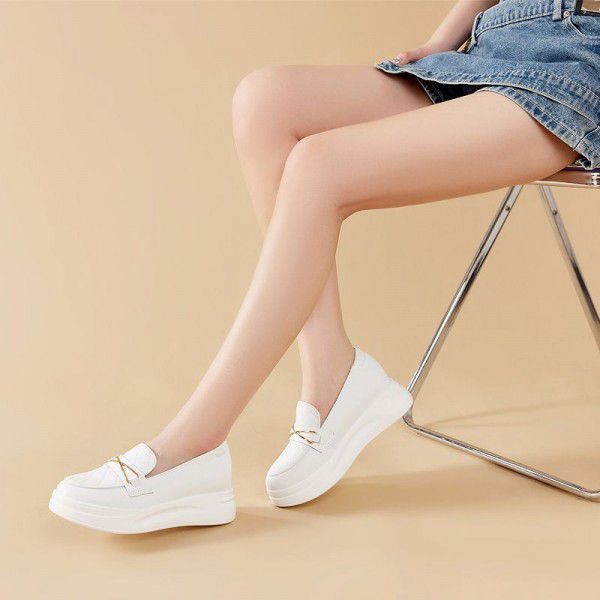 Spring new leather small shoes for women British f...