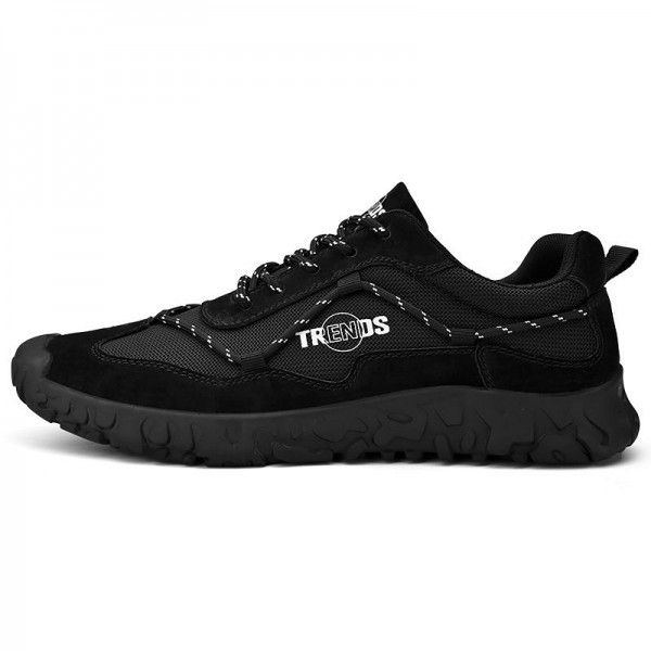 Thick soled casual construction shoes for men's mountaineering shoes 