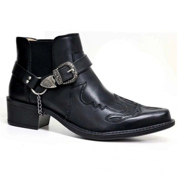 Men's short boots, fashionable and personalized, w...