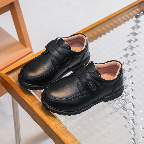 Boys' leather shoes with genuine leather and soft ...