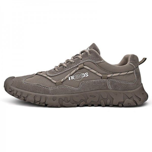 Thick soled casual construction shoes for men's mountaineering shoes 