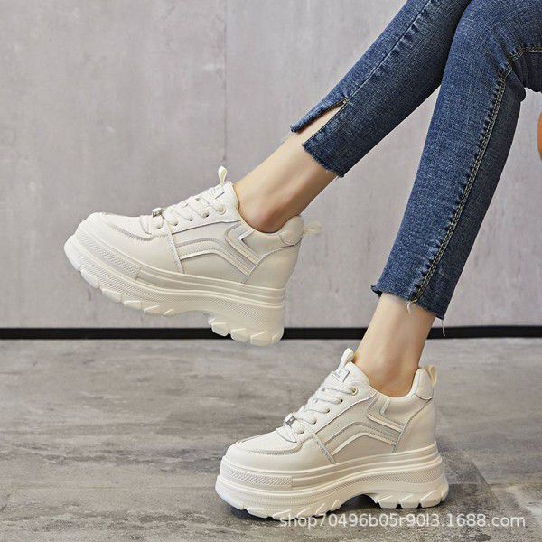 Little White Shoes Women's Matsuda Sole New Single Shoes Popular Thick Sole Small Inner Height Casual Shoes Children 