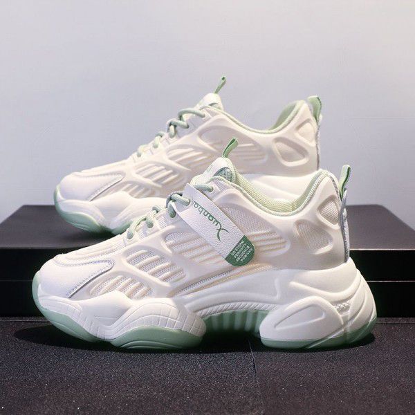 Spring New Mesh Breathable Thick Sole Student Foot...