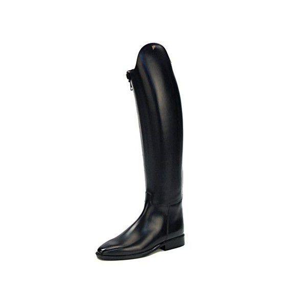 Warm Round Head Equestrian Boots with Leather Panel Brown Knight Boots 