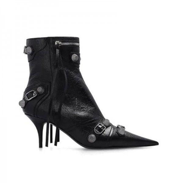 Winter Hot Domestic New Liuding Pointed Head Thin High Heel Long Sleeve Women's Boots 