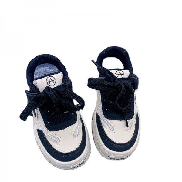 Boys and girls' shoes, sports shoes, spring new mesh shoes, casual children's shoes, children's anti-skid breathable board shoes 