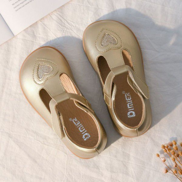 Children's shoes, autumn new children's single shoes, girls' love small leather shoes, Korean version princess shoes 