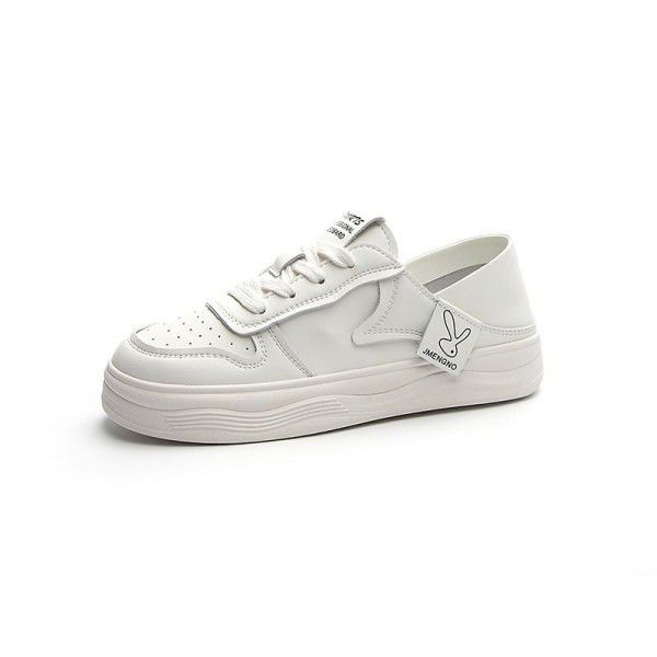 Spring/Summer Genuine Leather Soft Sole Comfortable, Breathable, Casual Dissolved Shoes Lightweight Student Board Shoes 