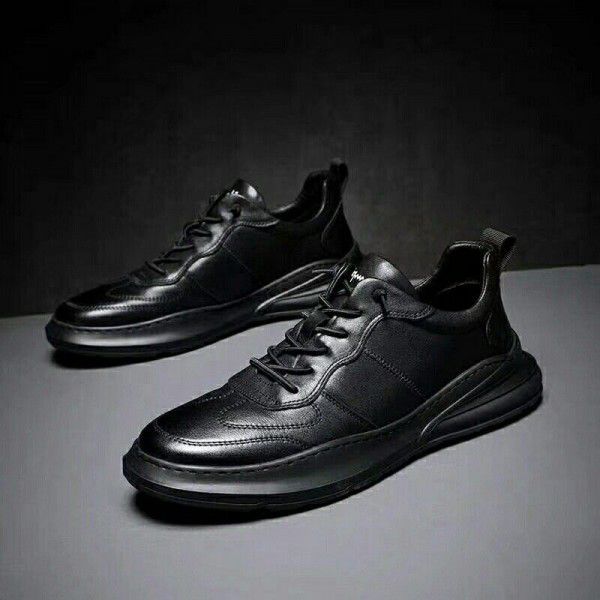 New Dad's Shoes Men's Fashion Shoes Genuine Leather Sports Casual Shoes Summer Shoes Men's Little White Shoes 