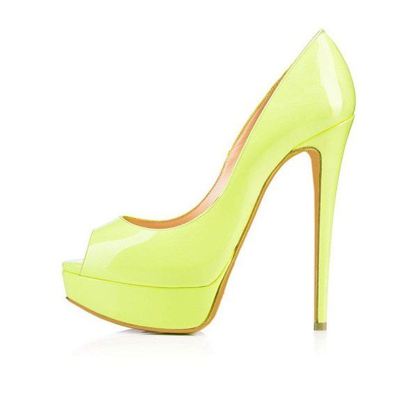 High heeled waterproof platform fish mouth patent leather single shoes 