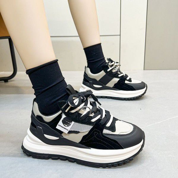 New Spring Thick Sole Increase Versatile Sports Dad Women's Shoe 