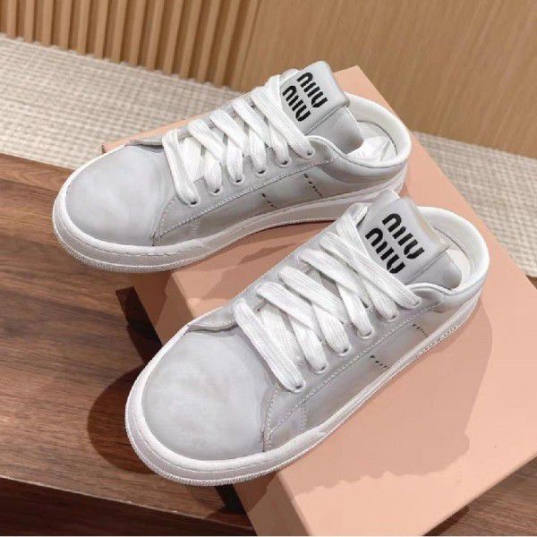 Spring New Flat Bottom Old Lace up Small White Shoes Thick Sole Increase Dirty Shoes Sports Shoes Female 